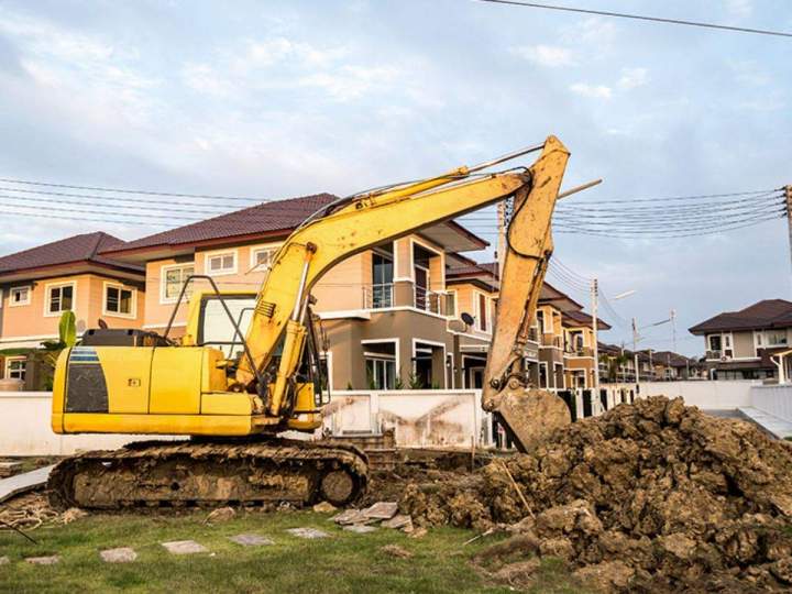 Travaux de nivellement de terrain